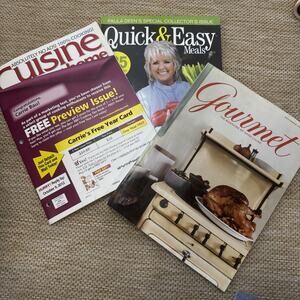 3 Misc Cooking Magazines. Lot of 3 - see pics Gourmet Paula Deen